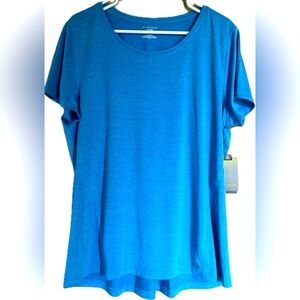 Tek Gear Dry Tek activewear blue shirt. New with tags. Women’s Size XL